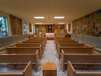 Our Chapel provides space for intimacy with our Lord as well as room for a prayer service or worship.