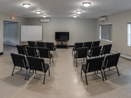 Vincentian Hall Meeting Area - A nice space for small-to-mid-sized support and other groups to gather.